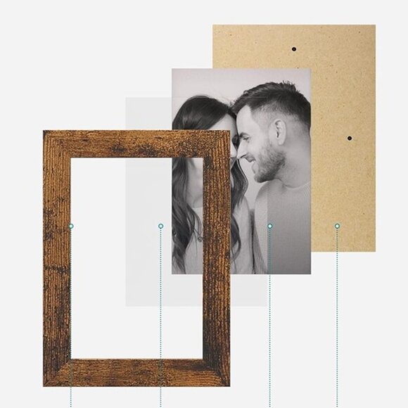 NEW Set of 4 4x6 Collage Picture Frames, Family Photo Collage Frame - Picture 6 of 7